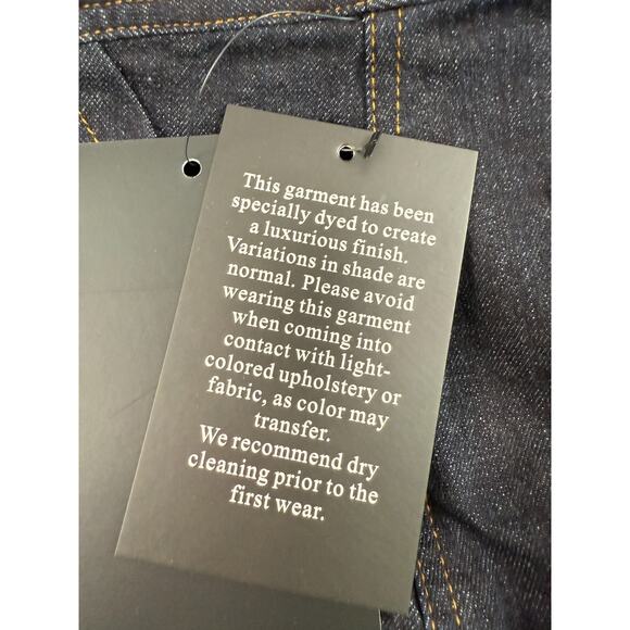 Tuckernuck x India Hicks Dark Denim Wide Leg Palladian Blue Pant  Size 6 - Picture 9 of 13